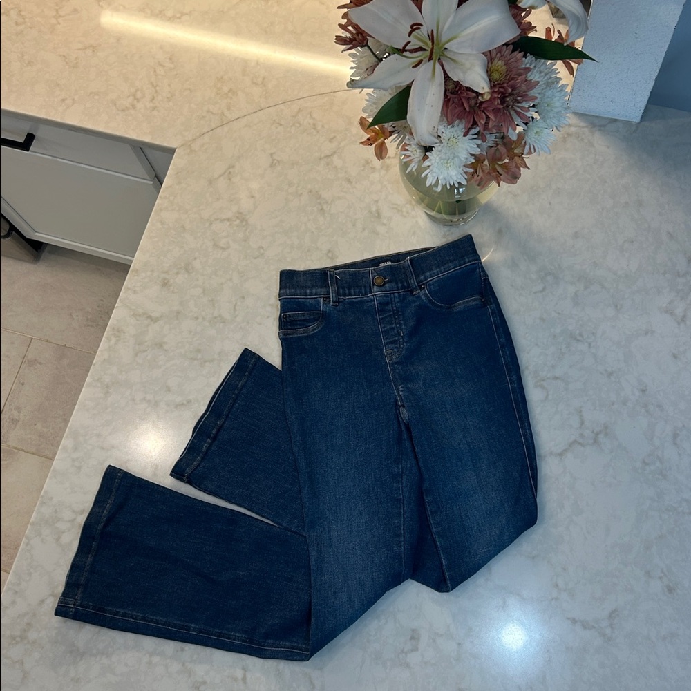 SPANXshape EveryWear Pull On Zero Waistband Micro Flare Jeans - Picture 8 of 10